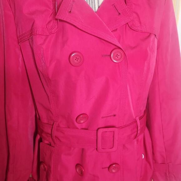 Relativity pink trench coat women's size M - Picture 3 of 8